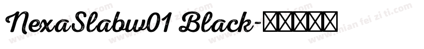 NexaSlabw01 Black字体转换